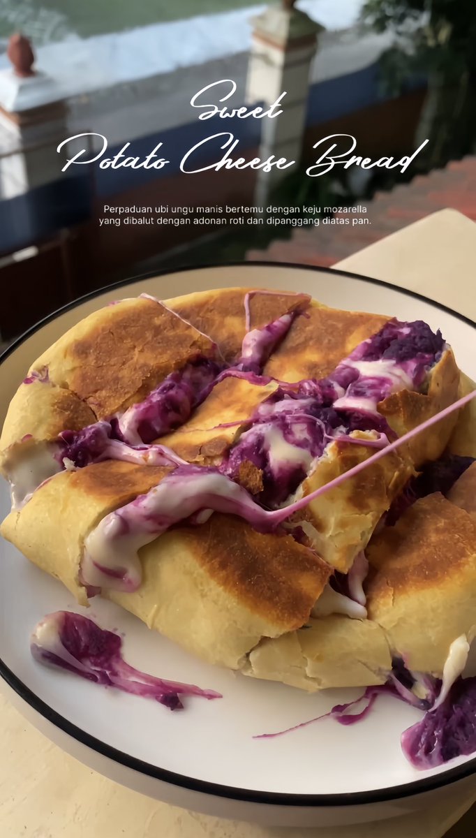 namasingkat's tweet image. Sweet Potato Cheese Bread 🍠🧀

Kemarin coba bikin makanan yg pernah viral ini, yuppp. Ternyataaa enaak bgtt ya, bikinnya juga gampang. Ini sih bakalan recook lagi besuk✨