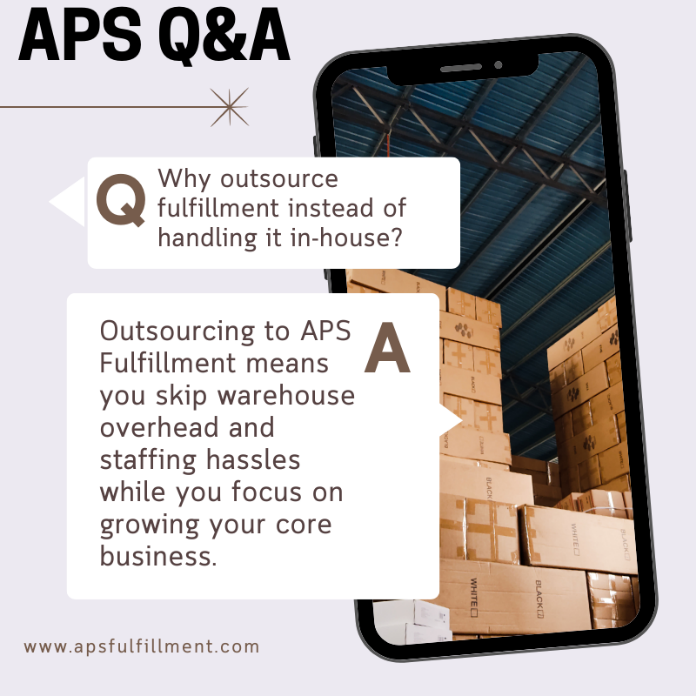 Q: Why outsource fulfillment instead of handling it in-house?
A: Outsourcing to APS Fulfillment means you skip warehouse overhead and staffing hassles—scale smoothly, reduce costs, and get expert warehousing/shipping services—while you focus on growing your core business.