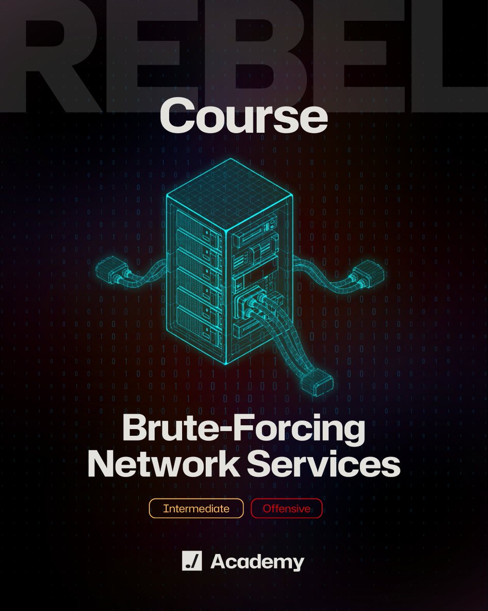 Introducing our Brute Forcing Network Services course.

Learn how to attack authentication across 15+ services using tools like Hydra, Medusa, Ncrack, Patator and Legba.

Explore SSH, databases, Windows protocols and email service attacks beyond just tool utilization.