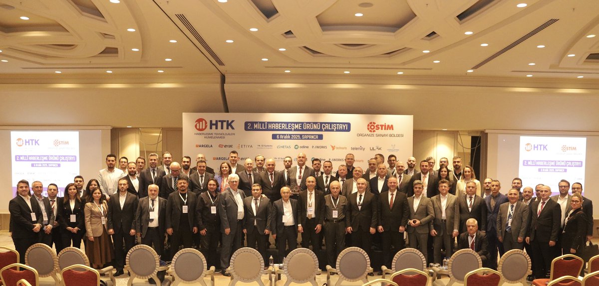 Haberleşme Teknolojileri Kümelenmesi (<a href="/htkkumelenmesi/">HTK</a>) tarafından düzenlenen 2. Milli Haberleşme Ürün Çalıştayı'nda sektör paydaşlarımızla bir araya geldik.

T.C. Ulaştırma ve Altyapı (<a href="/UABakanligi/">T.C. Ulaştırma ve Altyapı Bakanlığı</a>)  Bakan Yardımcıları, Sayın Dr. Ömer Fatih Sayan (<a href="/ofatihsayan/">Dr. ÖMER FATİH SAYAN</a>) ve Osman Boyraz,