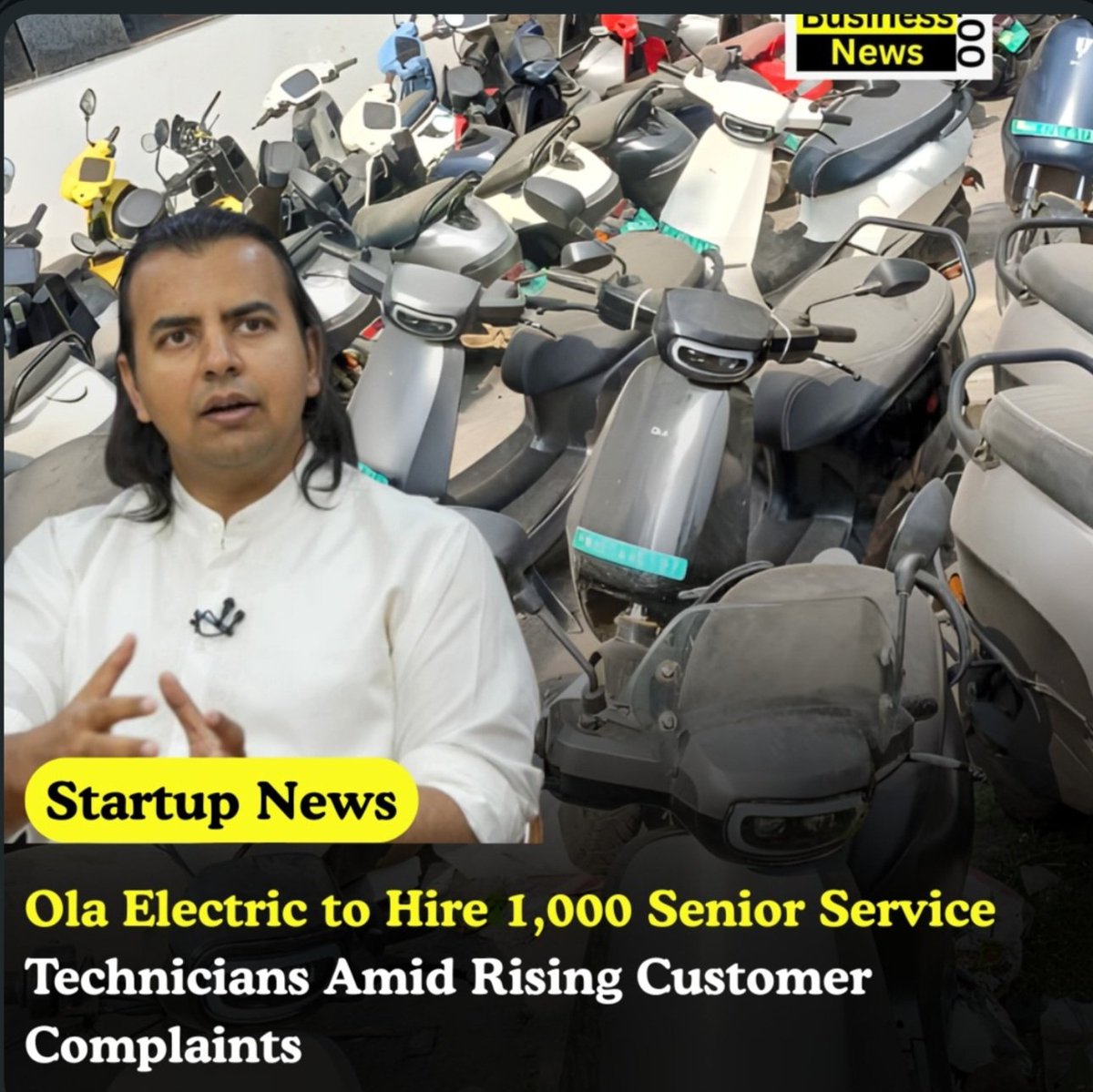 ocsreddy1212's tweet image. #OlaElectric plans to #hire around 1,000 senior #service #technicians and specialised #professionals as it expands its Hyperservice programme, an ET report said. The move aims to strengthen its after-sales network, 

which currently has about 2,000 employees, and comes as the