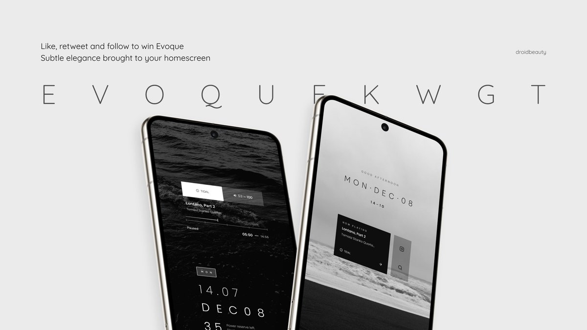 Here we try once again! ✨

- 🤍+🔄 this tweet
- follow <a href="/droidbeauty/">Dave</a>
- tag 2+ 🙋🏼‍♂️ in the 💬

→ bit.ly/EvoqueKWGT

10 winners drawn on Fri, Dec 12th. Good luck! ✨
