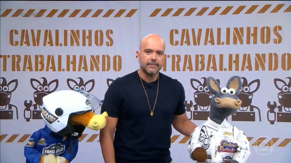 blog_formula1's tweet photo. 📺 F1 NA GLOBO 📺

A Globo apresentou os cavalinhos que irão cobrir a F1 no Fantástico em 2026: O “Pit” (esquerda) e o “Stop” (direita)!

O que acharam? https://t.co/daSEjB6Qdt