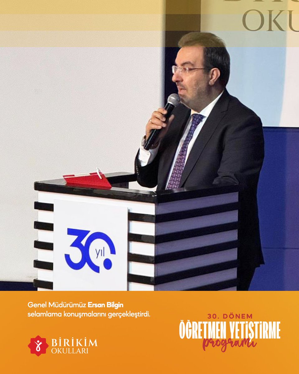》30.Dönem Öğretmen Yetiştirme Programı 

Genel Müdürümüz Ersan Bilgin selamlama konuşmalarını gerçekleştirdi.