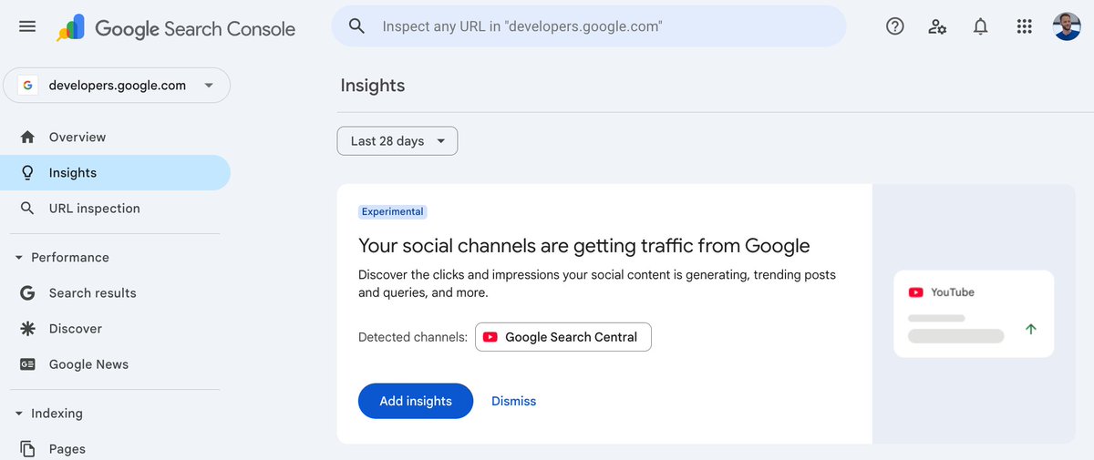 danielwaisberg's tweet image. Social data in Search Console, woohoo! 🎉 We&apos;re starting with TikTok, Instagram and Youtube. developers.google.com/search/blog/20…
