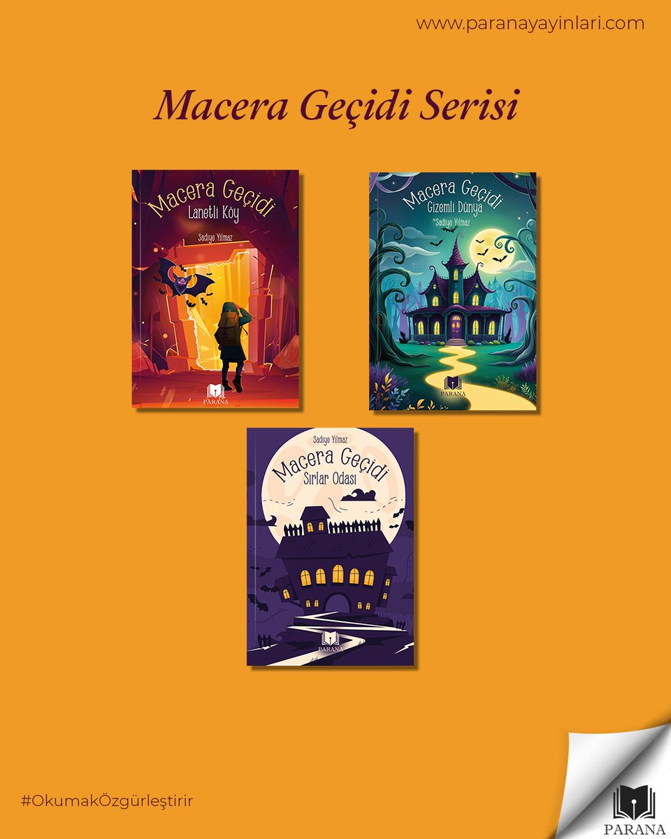 Çocuklar için üç kitaplık Macera Geçidi serimiz tüm kitapçılarda satışta.

#maceragecidi #cocukkitapları #i̇lkokul #ortaokul #tavsiyekitap #paranayayınları