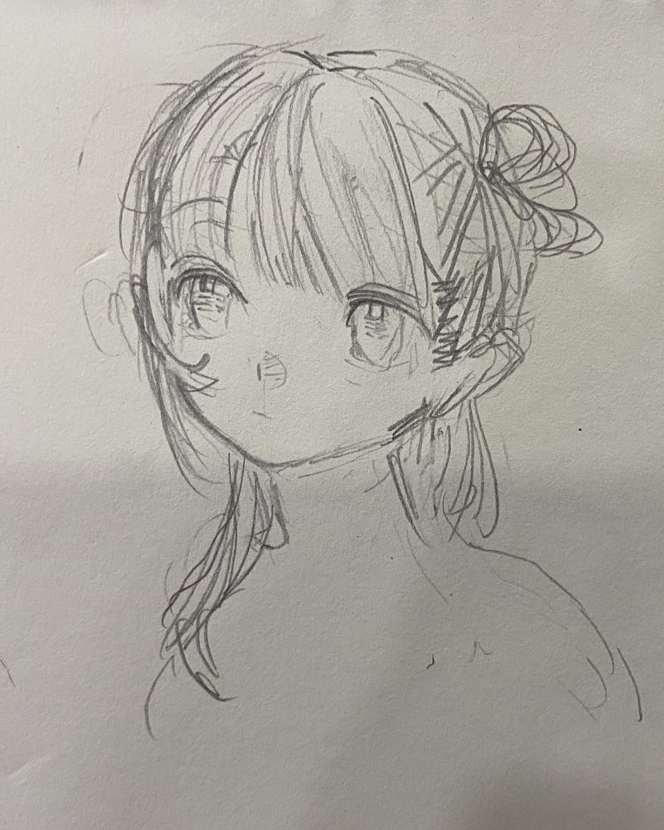 sketching face on paper feels more comfortable