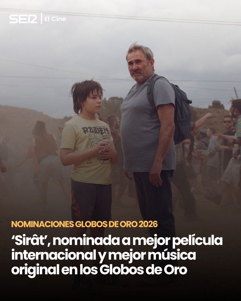 🚨Doble nominación para #Sirat en los #GoldenGlobes 

cadenaser.com/nacional/2025/…