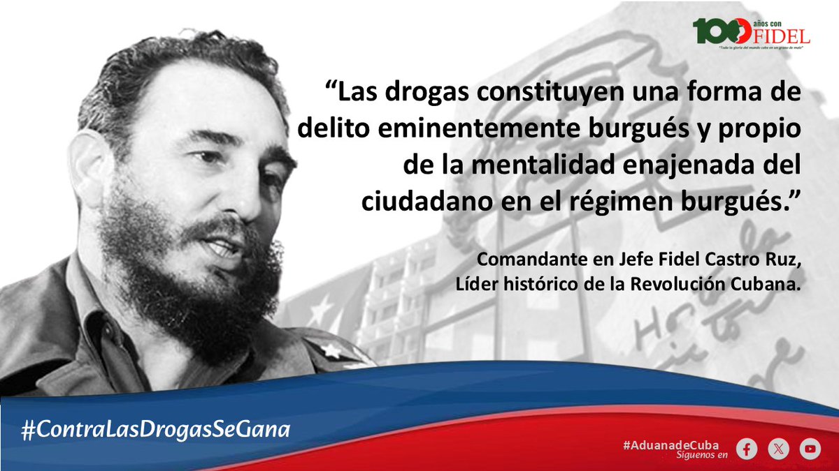 Nuestro compromiso es que #ContraLasDrogasSeGana
Enfrenta #AduanadeCuba en frontera los intentos de introducir drogas en todas sus manifestaciones 
Trabajamos de conjunto con @MININT_CUBA para garantizar #FronteraSegura 
#ToleranciaCero contra las drogas, así ratificamos