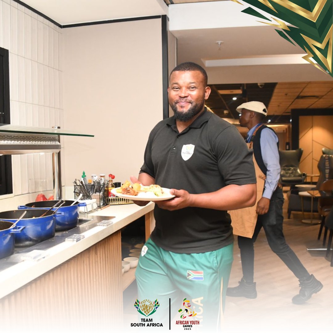 OfficialTeamRSA's tweet photo. All set for take-off ✈️🇿🇦
Team South Africa departs for the African Youth Games, fuelled and focused for the journey ahead.
Thank you to the @BidvestLounge for hosting the team and ensuring a world-class send-off.
#TeamSA #AfricanYouthGames #RoadToAfrica https://t.co/69KEEjYBMT