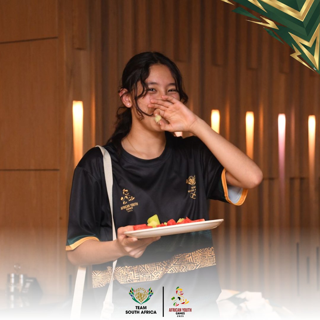 OfficialTeamRSA's tweet photo. All set for take-off ✈️🇿🇦
Team South Africa departs for the African Youth Games, fuelled and focused for the journey ahead.
Thank you to the @BidvestLounge for hosting the team and ensuring a world-class send-off.
#TeamSA #AfricanYouthGames #RoadToAfrica https://t.co/69KEEjYBMT