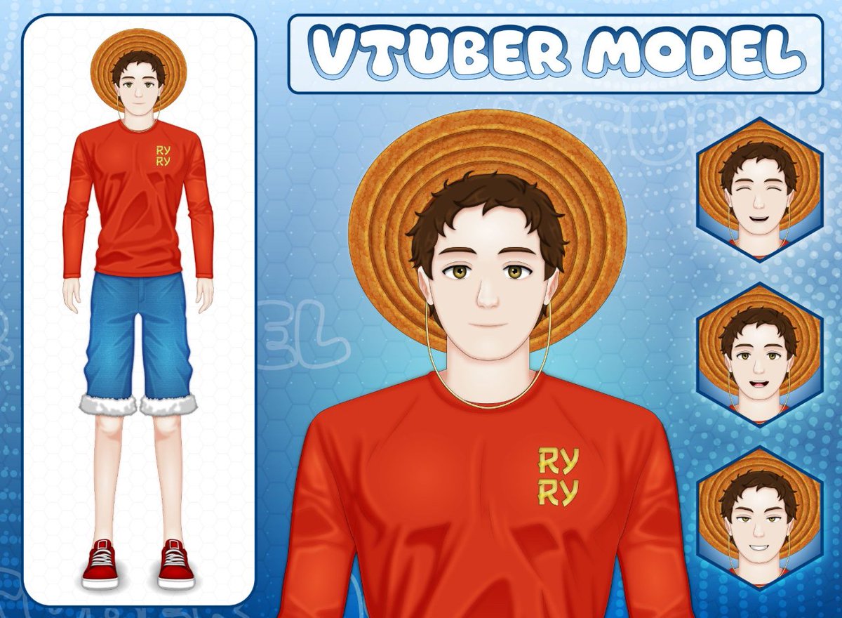 madeby_raven's tweet image. Custom VTuber Stream Package Complete!

Absolutely loved creating this full package for my client, @RyRyAnimation ! We made a custom One Piece inspired VTuber model and a full animated stream Package, all ready for action! 🏴‍☠️

Ready to level up your stream? DM me for commissions!…