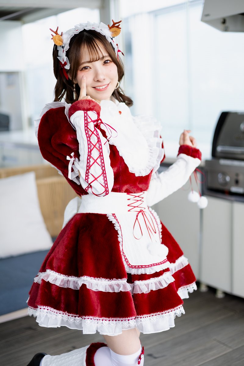 マリームーン メルティボアラッフルトナカイメイド　サンタ　コスプレ 即日発送】メルティボアラッフルトナカイメイド《クリスマスコスプレ8