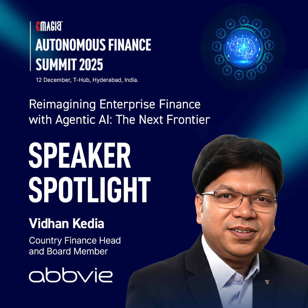 Keynote Speaker Announcement: We’re pleased to have Vidhan Kedia, Country Finance Head &amp; Board Member, AbbVie; as Keynote Speaker at the Emagia Autonomous Finance Summit 2025. Date: December 12, Venue: T-Hub, Hyderabad. Explore More :  👉 emagia.com/autonomous-fin…
#Emagia #AFS2025