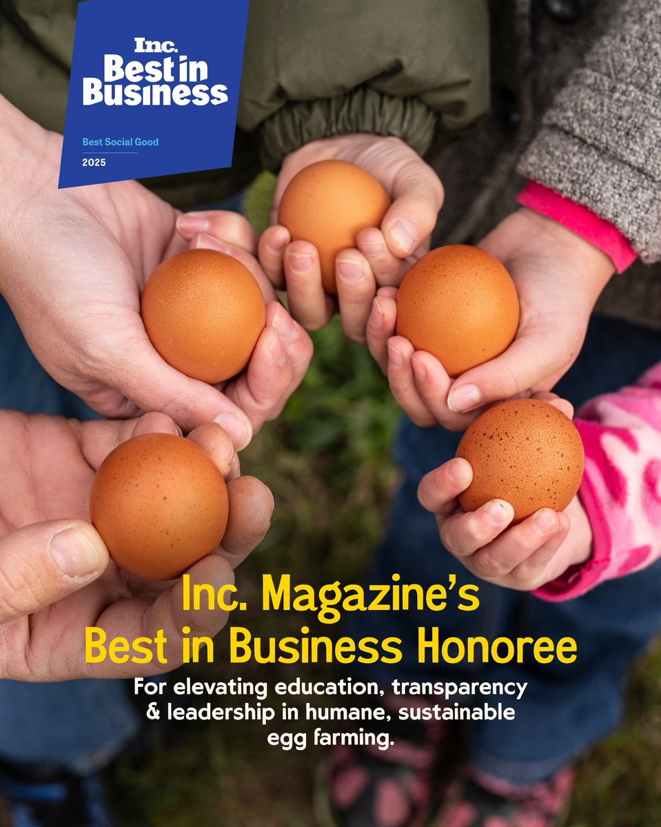 PFMA member <a href="/peteandgerrys/">Pete & Gerry's</a> just landed on Inc. Magazine’s Best in Business list for Social Good, a nod to their commitment to humane and sustainable egg farming. Congrats to the team, this is well deserved.

More on the winners: inc.com/best-in-busine…