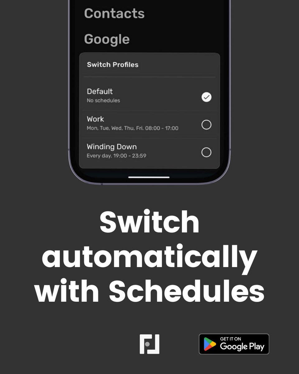 __bash_'s tweet image. I have a hard rule: No work apps after 6 PM. But willpower usually fails me.

So I coded a feature called "Profiles" that automatically hides Slack and Email when my work day ends. My home screen literally changes at 6 PM. Here is how it works 👇

#androidhomescreen #productivity