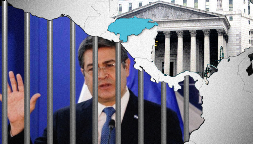 InSightCrime's tweet photo. 🇭🇳 #JOH | Juan Orlando Hernández, president of Honduras (2014-2022), was convicted of drug trafficking and sentenced to 45 years in US prison. Now, Trump pardoned him, a move that contrasts with his government’s anti-drug crackdown in the region. Read more about his case: https://t.co/k6JqAeWeX2
