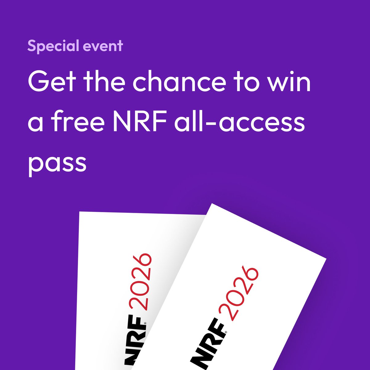 ⏰ Last day to participate! ⏰ Book a meeting for a chance to win free an ALL-Access pass to NRF. Meet us in NYC from Jan. 11 to 13, booth #2017 
hubs.la/Q03WgnMK0

#customerloyalty #b2b #virtualshopping #AI #retailtechnology #retail #clienteling #sales #NRF