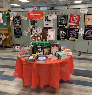 SMSLibraryMed's tweet photo. Check out the Book Fair all this week! @SMSLibraryMed 
Cozy up with a good book! https://t.co/Oq6JkSHoJF