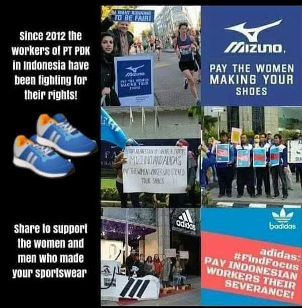 BuMaya11's tweet photo. They are women workers demand the right to decent wages,good working condition &amp; freedom of association.But they are dismised, 13 year fighting but @adidas @adidas Originals @Mizuno Football  silent
#PayOurRights
#JusticeForPDKWomenWorkers
@GLJhub @CleanClothes @LipSedane https://t.co/OsguDw3fs2