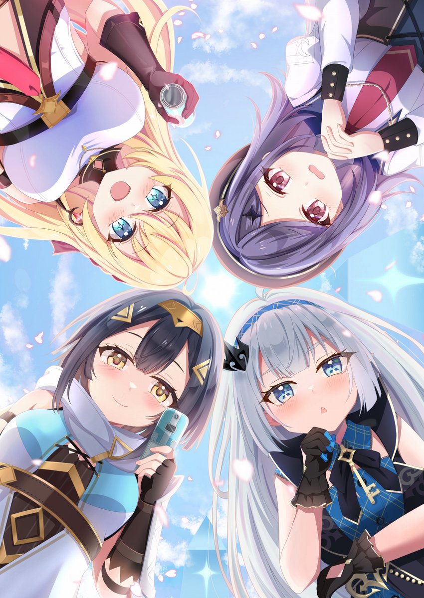 ステラソラのセイナ、アヤメ、コハク、魔王ちゃんです✨ 同人誌即売会