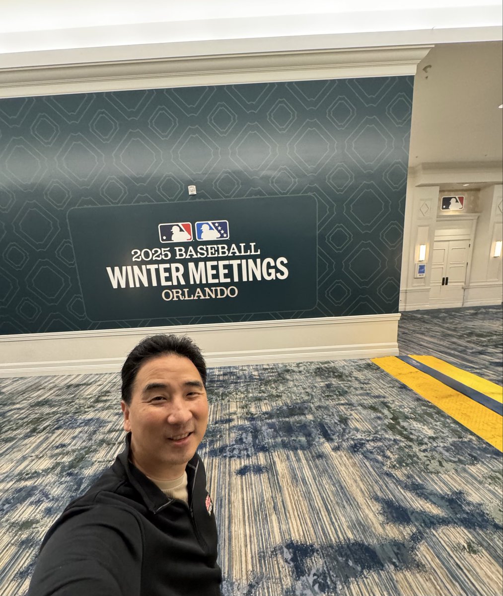 paulkuo's tweet photo. We here! 2025 #MLBWinterMeetings @BonnetCreek @WaldorfOrlando https://t.co/yCa9jbwVd4