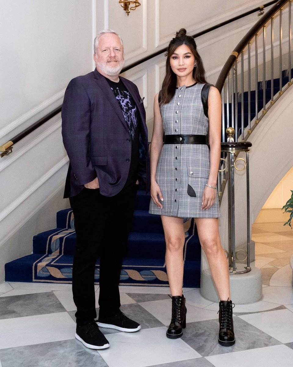 linalacoste_'s tweet photo. @gemma_chan &amp; @RodFergusson photographed for @gamescom 🏹

Photography @linalacoste_ 
Styling @RCorbinMurray 
Hair @CWoodHair 
Makeup Joey Choy 
Wearing @LouisVuitton 

🤯 Dissidence Production x Charles Portier x @eunibunny x Specter

@Diablo @Blizzard_Ent @Diablo_FR https://t.co/rNjArlgV0z