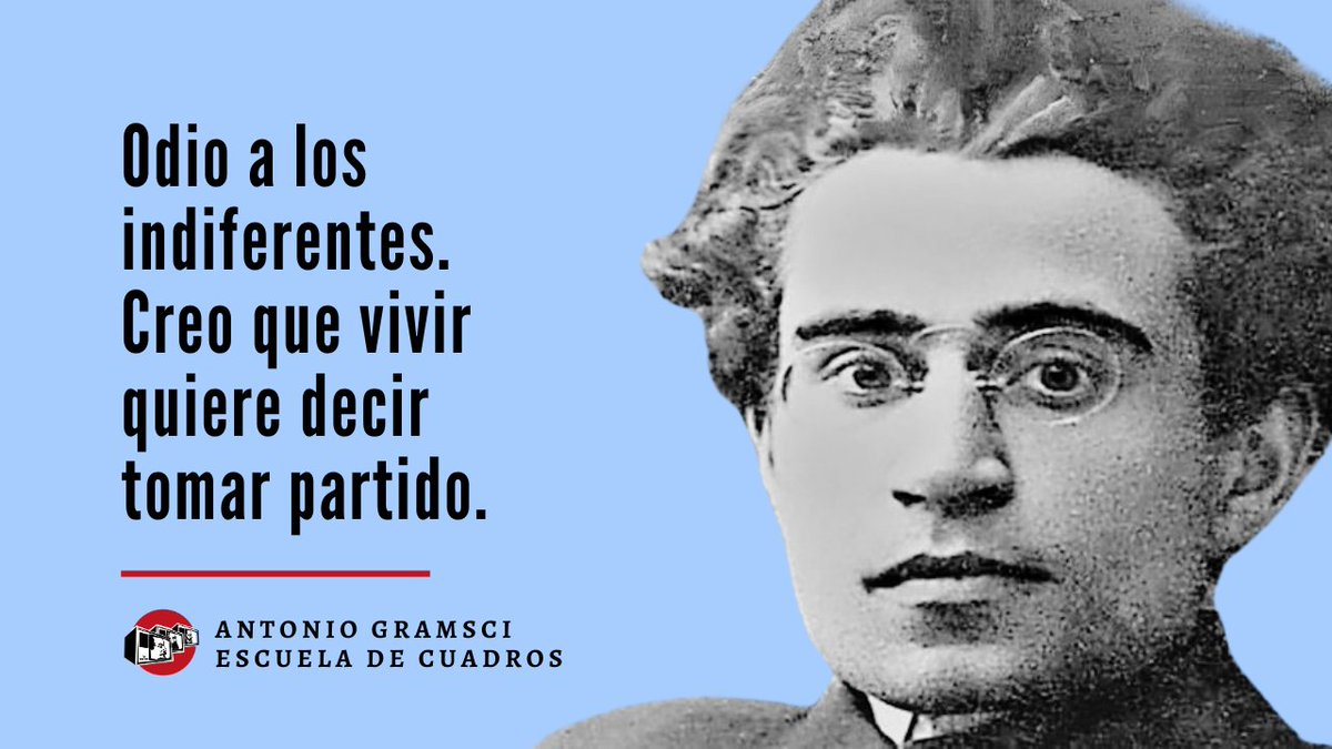 Estudiamos el pensamiento de Antonio Gramsci, el filósofo de la praxis:

Hegemonía➜ youtu.be/r4aWBfDd798   
Revolución pasiva➜ youtu.be/jEJiAuE8TJw
Cultura y educación➜ youtu.be/wTren4-5nn8
Consejos➜ youtu.be/CWPA98MjCaY