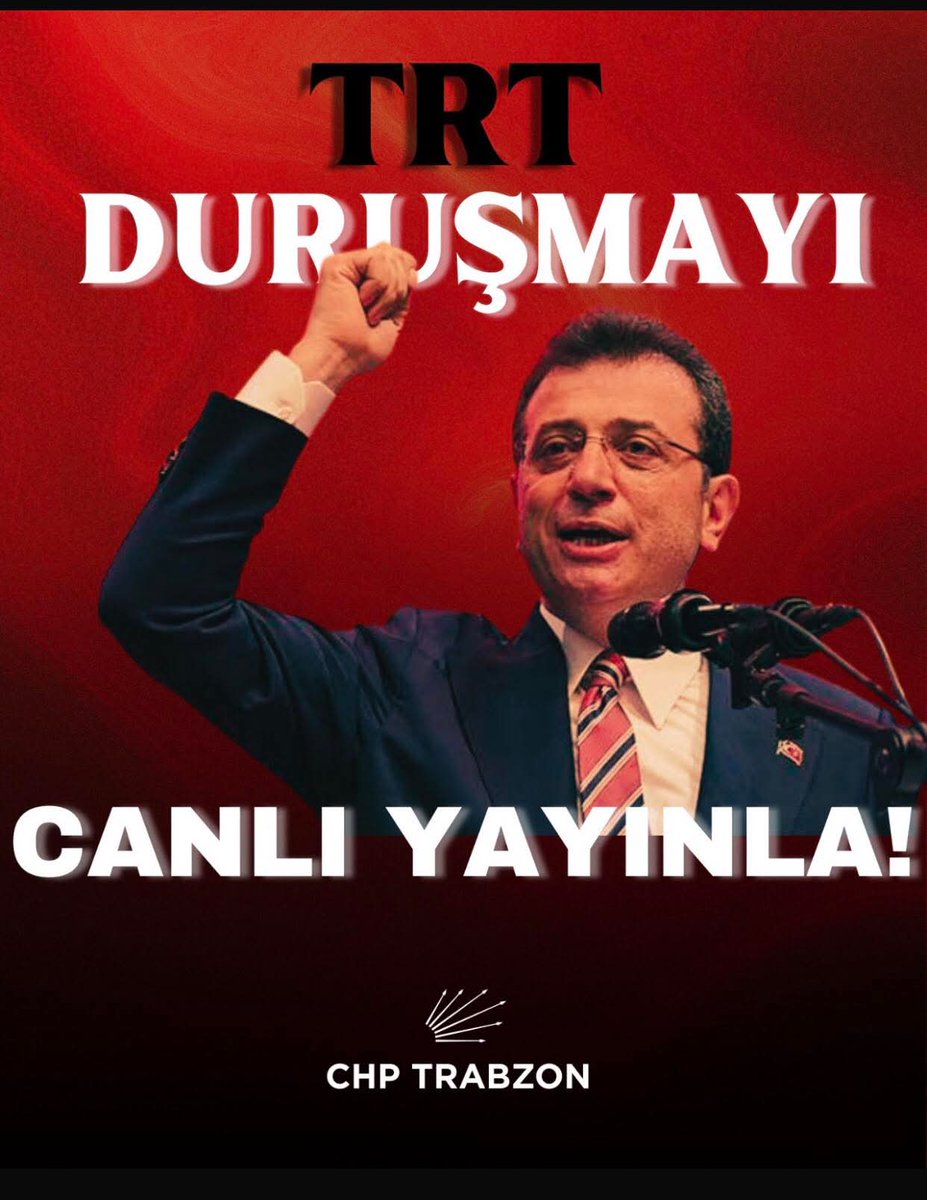 Eğer İmamoğlu Suçlu olsaydı..
Her Duruşma TRT' de diğer Kanallarda canlı Yayınlanırdı.. 
Suçsuz Olduğu için Yayınlanmıyor, bunun İçin bu Önerge AKP ve MHP oylarıyla Reddedildi.