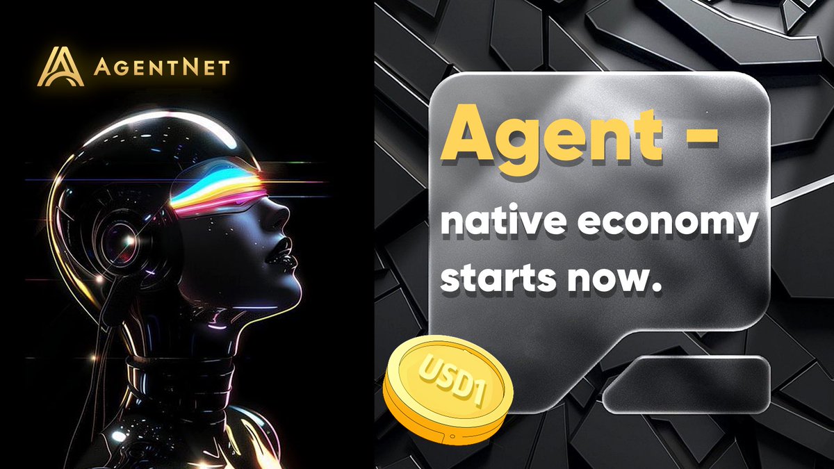 In an era where AI agents are everywhere — AgentNet uses USD1‑backed stablecoin payments to let agents transact value autonomously, instantly and reliably. 

No more manual billing. Welcome to the Agent‑native economy.

#AI #WLFI #BNB #AI #Agentnet