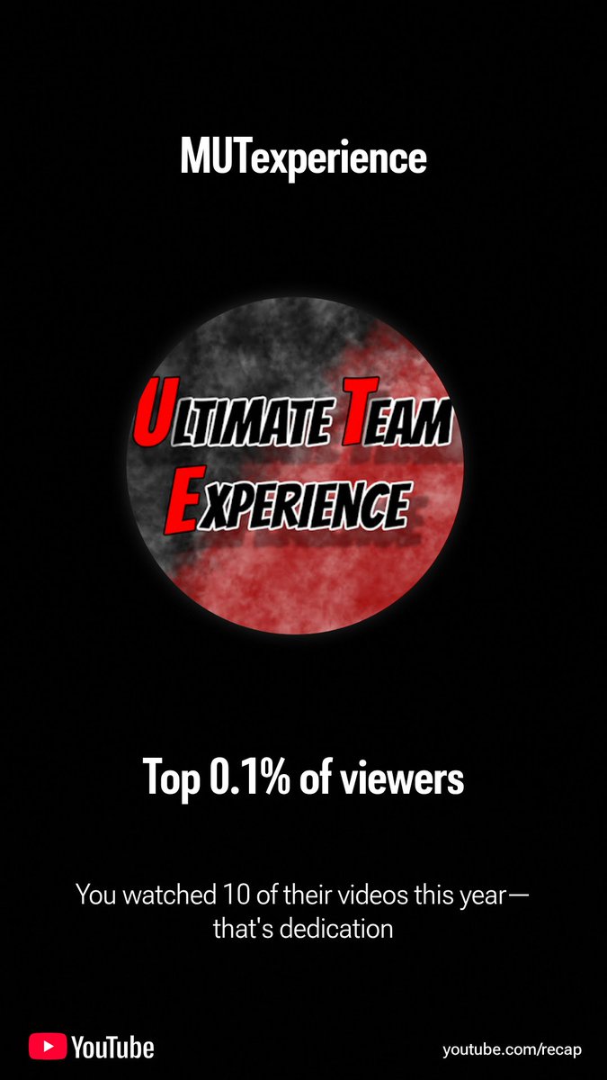 Check out my 2025 YouTube Recap! Get yours at youtube.com/recap