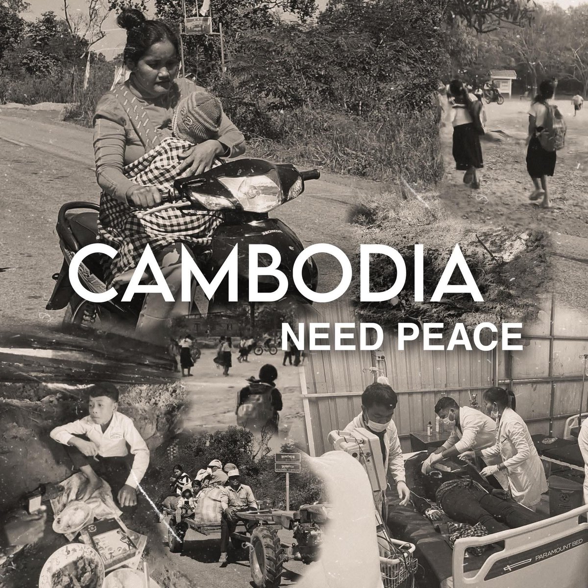 Jiangkyli's tweet photo. The nation bleeds. Homes burn. Dreams crumble. Lives disappear in the smoke of cruelty. And through this unbearable storm, the people of Cambodia cry out with trembling voices: “We need peace, not war. We need justice, not suffering. We need life, not endless violence.” But the bombs do not listen, the smoke does not stop, and the sky remains filled with the monstrous roar of machines built for destruction.

CAMBODIA NEED PEACE
#CambodianVoiceMatters
#JusticeForCambodia