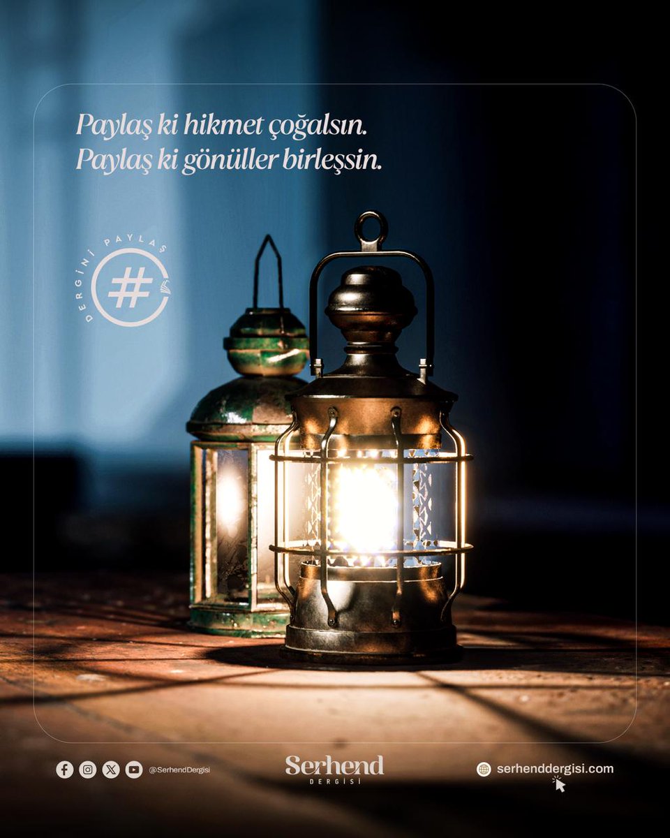 Paylaş ki hikmet çoğalsın.

Paylaş ki gönüller birleşsin.

🌐 serhenddergisi.com

#SerhendDergisi #DerginiPaylaş