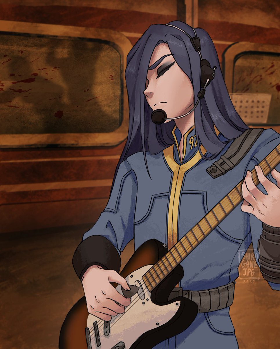 shiroganejpg's tweet image. Mental health’s been on the rocks…but here’s FO3 AU Meis (˶ᵔ ᵕ ᵔ˶) only Meis and Galo actually come from Vaults themselves. Meis comes from Vault 92: the world’s best musicians were gathered, and then experimented on with white noise. #Meis #Promare #プロメア