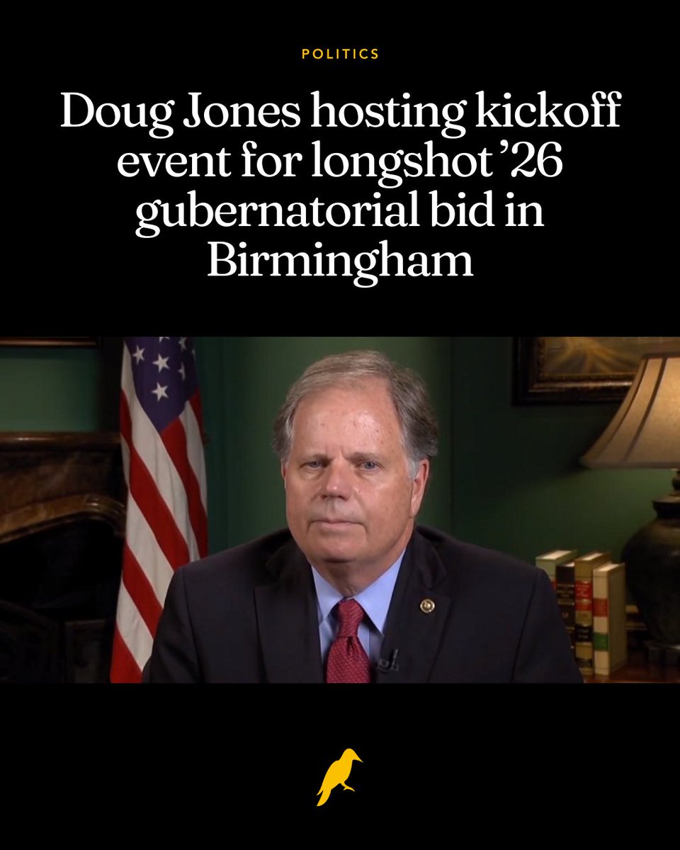 I was probably being generous calling it a "long shot." 

It's going to be a blowout, with <a href="/CoachForGov/">Tommy Tuberville</a> beating <a href="/DougJones/">Doug Jones</a> by like 30 points. 

My latest <a href="/yhn/">Yellowhammer News</a>: yellowhammernews.com/doug-jones-hos…

#alpolitics