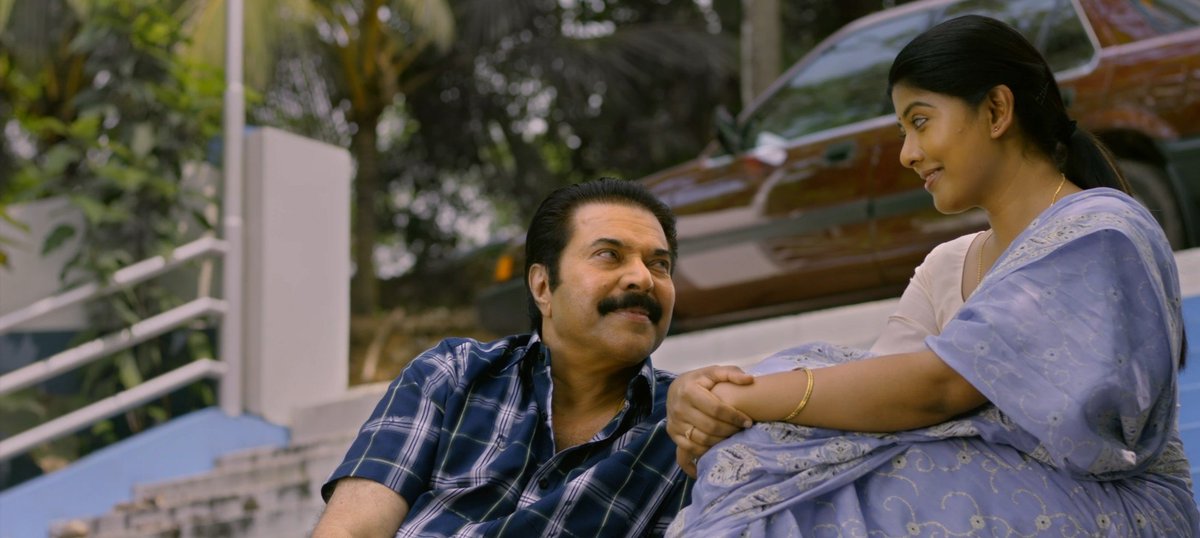 afsinX's tweet image. Mammukka effortlessly doing romance in his 70s was not on my list.. 😂❤️
#Kalamkaval