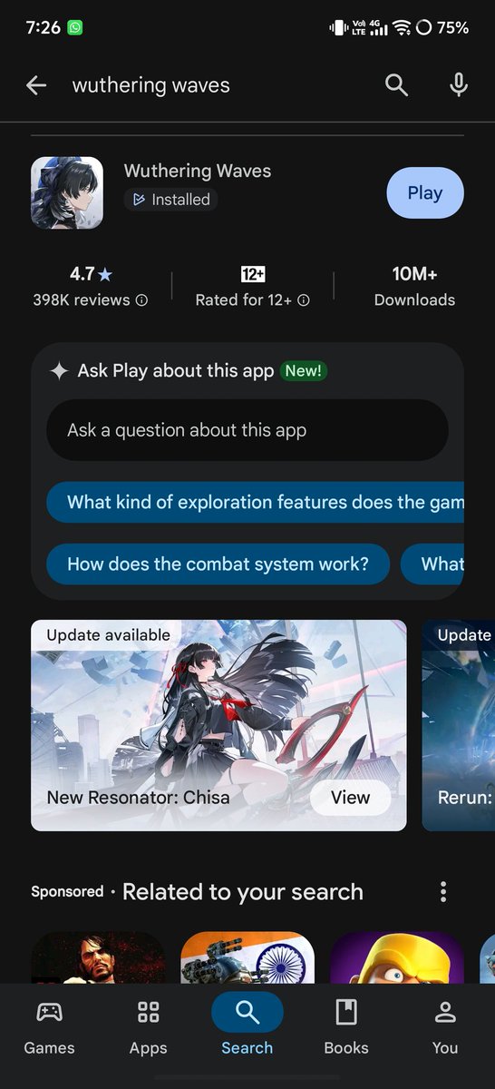 ShivamK89671186's tweet photo. @dailygeshu Lol people claim performance issues on phone but wuwa is highest rated game on playstore, higher than genshin, hsr, dna and so on https://t.co/wVqC7KUfza
