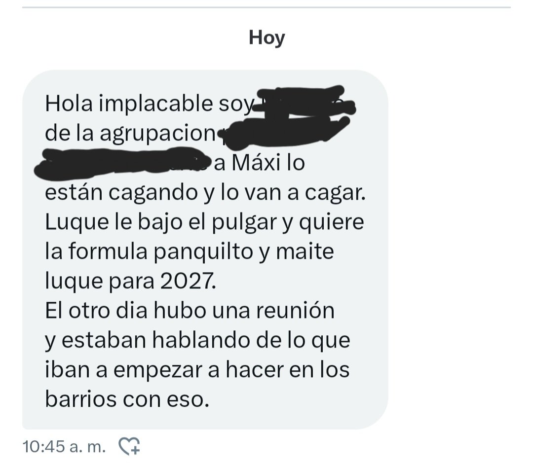 🫢🫢🫢✌🏿

IMPENSADO que un compañero esté armando todo para cagar a otro compañero, y que sea un compañero el que te lo cuente.

Viva la lealtad.