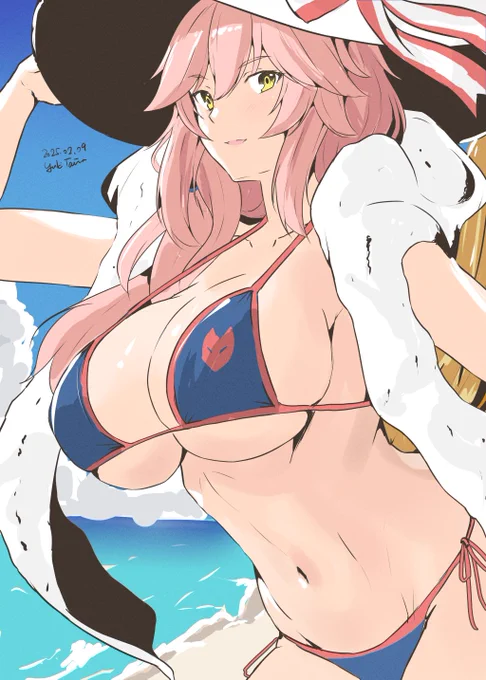 #今年も残りわずかなので今年一番伸びた絵を貼る なぜか今年どころか過去一伸びた玉藻の前