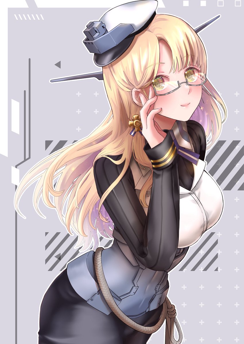 「なぎさんのアメリカ艦の合同誌に寄稿させて頂いたノーザンプトンさんです(*'◒`*」|あしゅりのイラスト