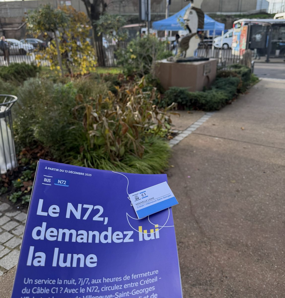 J’ai eu et des infos, et des goodies 🙂‍↔️🔥

📍Ça se passe au niveau du parvis de la Mairie de Villeneuve-Saint-Georges (juste en face de la gare), et ce jusqu’à 19h ! 😁