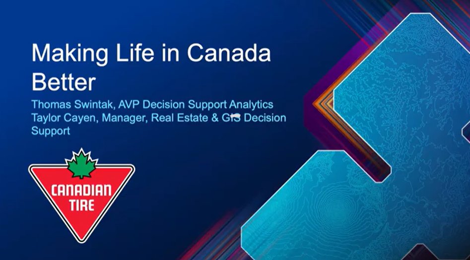 GIS_Bandit's tweet image. Video: #CanadianTire - Making Life in #Canada Better, #EsriCanada UC 2025 Plenary tinyurl.com/acw92r3b 

#location #business #spatial #intelligence #GIS #geospatial #esri #arcgis #mapping @esricanada @CanadianTire @Esri @business @CanGeo @URISA