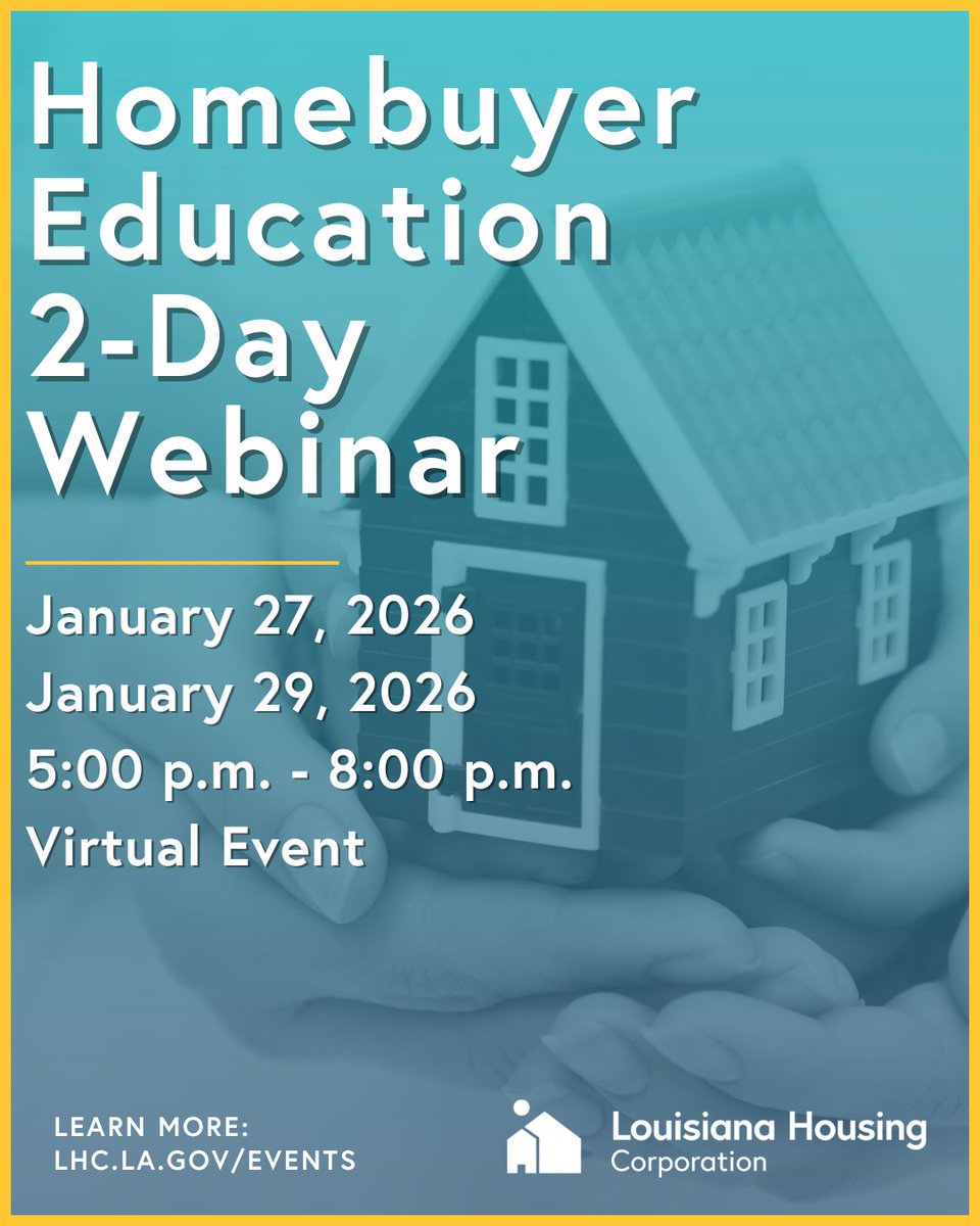 Start 2026 off by chasing your homeownership dreams with #TeamLHC. Our team will start up our 2026 homebuyer education courses at the end of January. We encourage you to sign up ahead of time to secure your spot. bit.ly/4rowXav