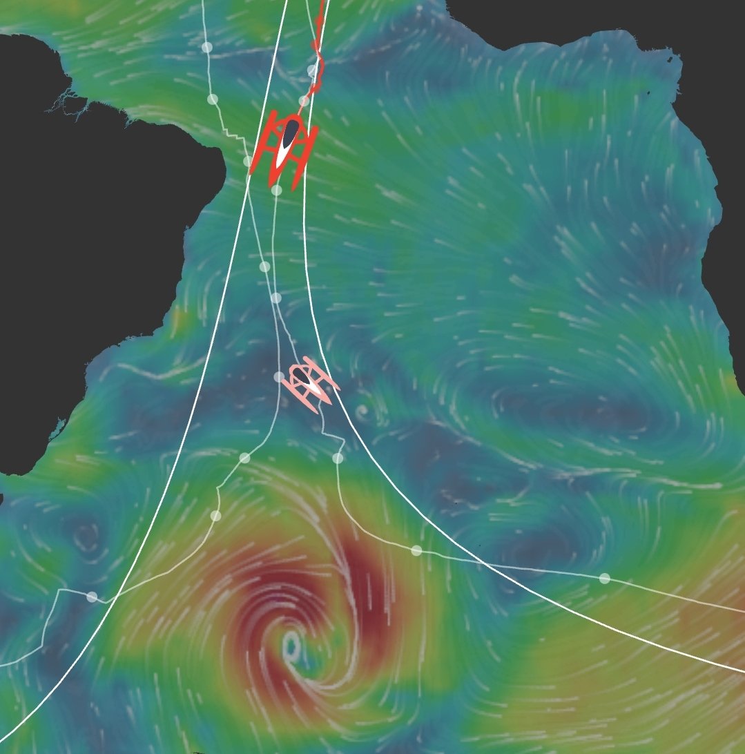 UltimBoat's tweet photo. #Ultime #Ultim #TropheeJV 

Ca repart pour IDEC Sport avec 23 noeuds au dernier relevé et 1200 milles de retard. https://t.co/vWNRCCVuEr