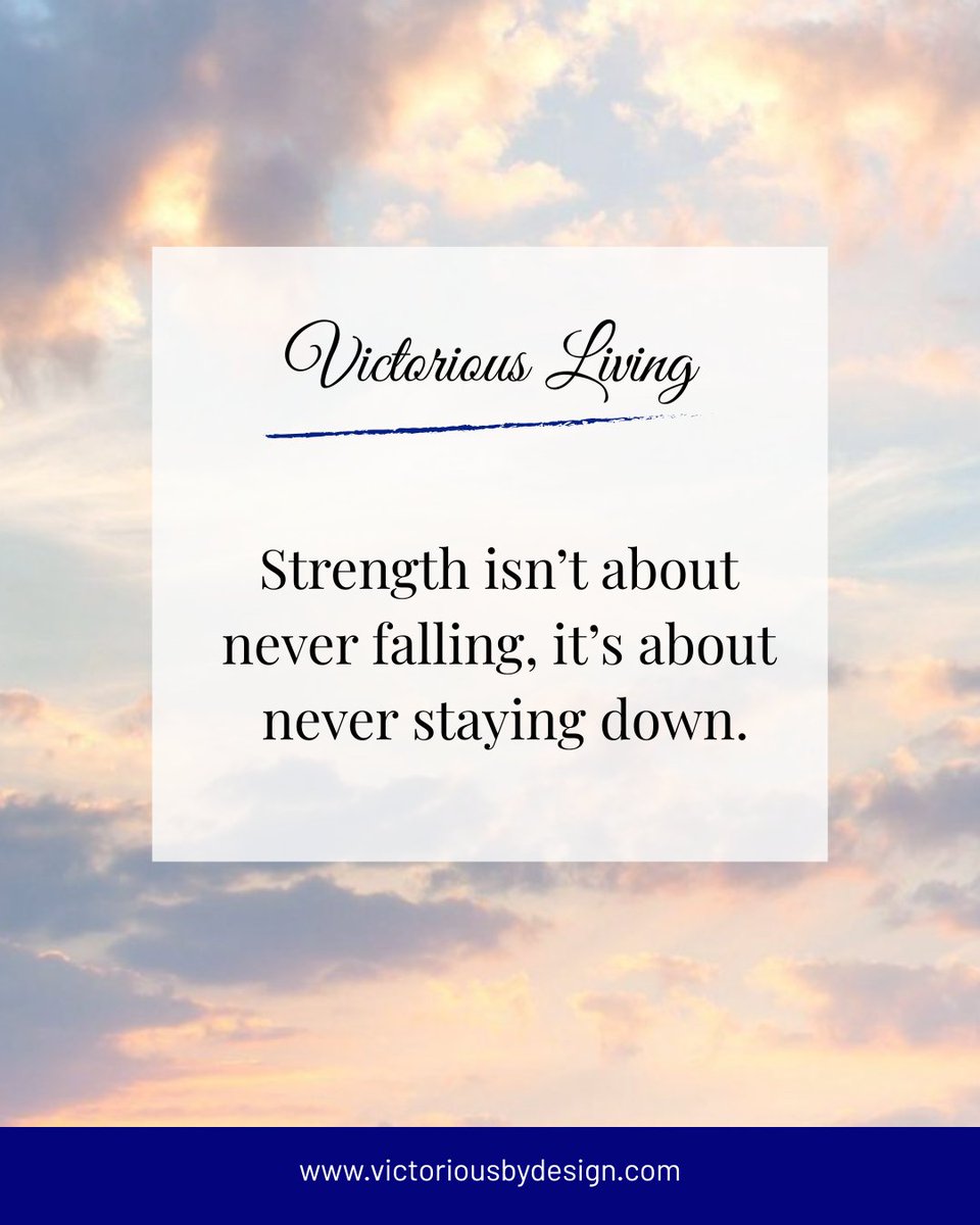 victoriousbydes's tweet photo. Falling is not failure; refusing to stay down is strength. π€
Every rise, no matter how small, builds resilience.
Keep pressing forward, your victory is already unfolding.
#victoriousliving #victoriousbydesign #motivationdaily #faithjourney #inspirationdaily #stayvictorious https://t.co/71kXZzepvj