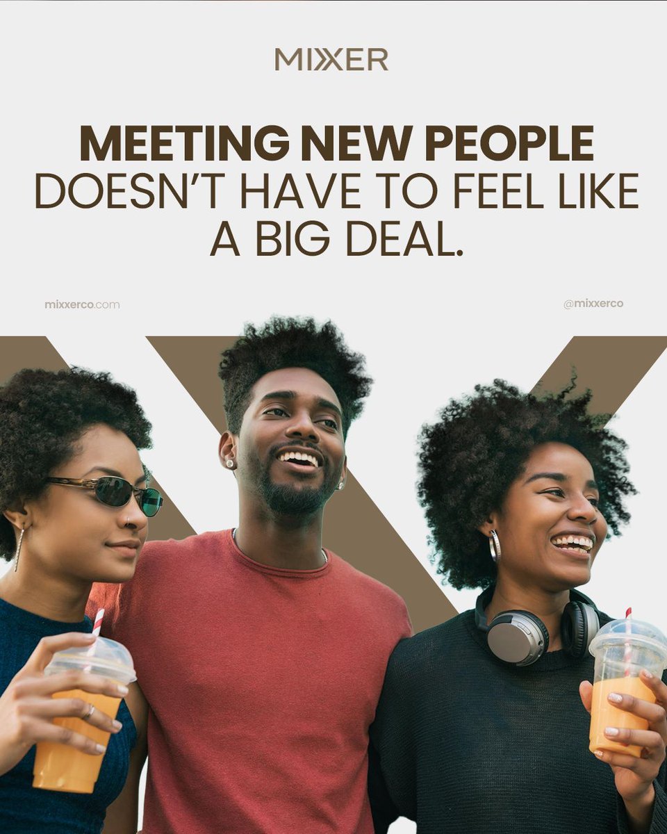 Mixxerco's tweet photo. Crowds aren’t for everyone. 🍃
With Mixxer, you can slide into small, chill hangouts and dip whenever. Zero pressure.

Let real friendships grow naturally. 🧩
Mixxer’s on the App Store, download here: https://t.co/PTonsBOZaG https://t.co/38blTXy1wt