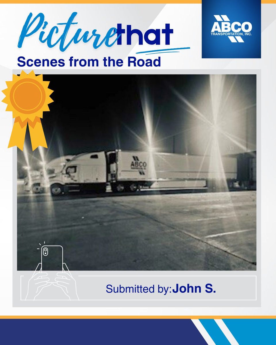 Late night lights, cold freight and miles done right. 🌙❄️Congratulations to our latest Picture That Winner John S. for this night shot!