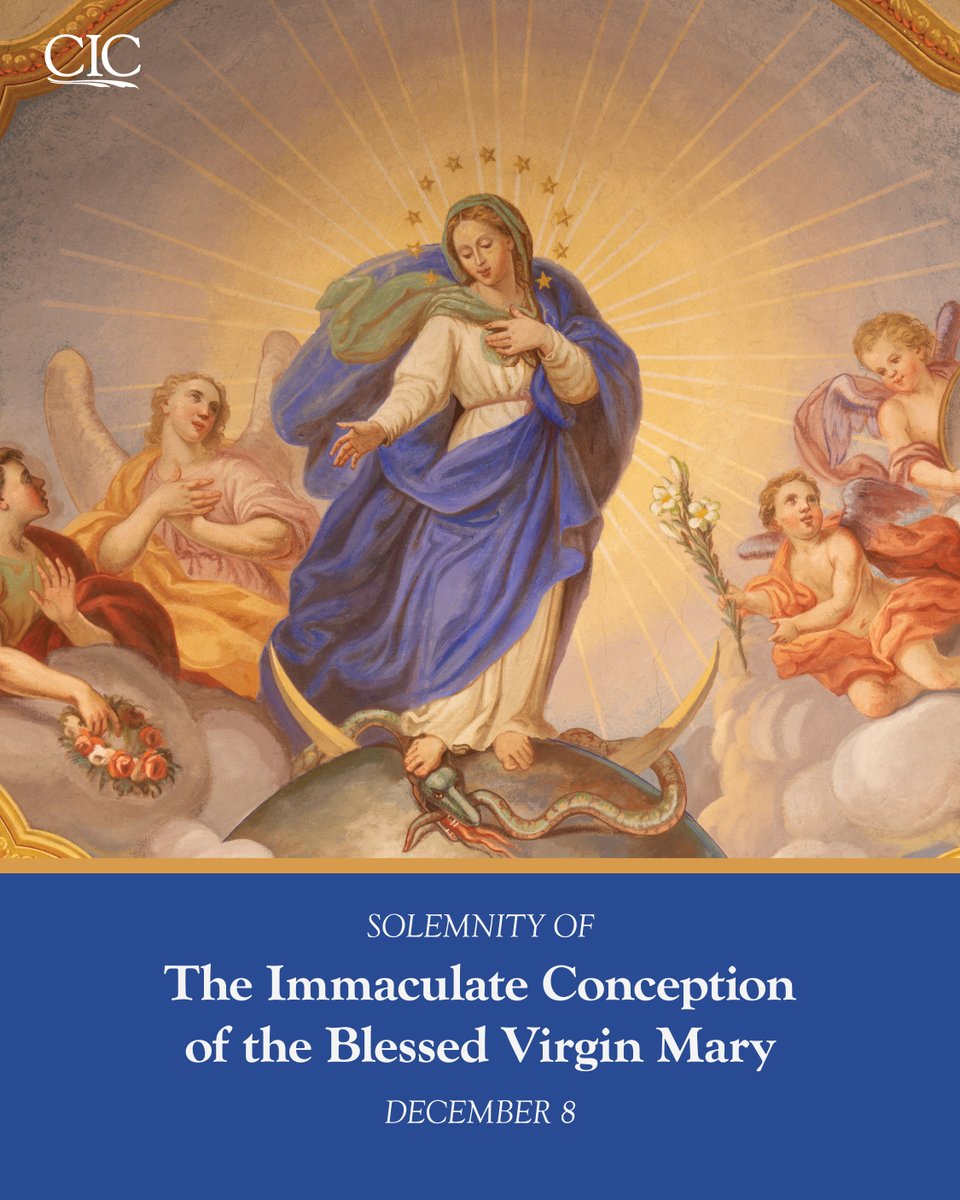 CICDC's tweet image. Today we celebrate the Solemnity of the Immaculate Conception! This feast is a Holy Day of Obligation and all are invited to join us for daily Mass at 12pm. Join us afterward for coffee and pastries! ☕