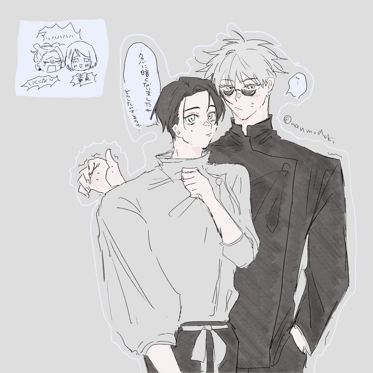 wanmodoki's tweet image. サちゃん誕生日と1ミリも関係ない先輩後輩五乙