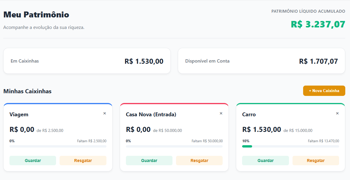 DiskThi's tweet image. Novas features no Kscalho, Caixinhas e metas financeiras!

A parte mais chata foi lidar com a lógica de "origem do dinheiro" sem quebrar o fluxo de caixa. O usuário pode iniciar uma meta com saldo da conta ou dinheiro externo.

#buildinpublic #bolhadev #vuejs
